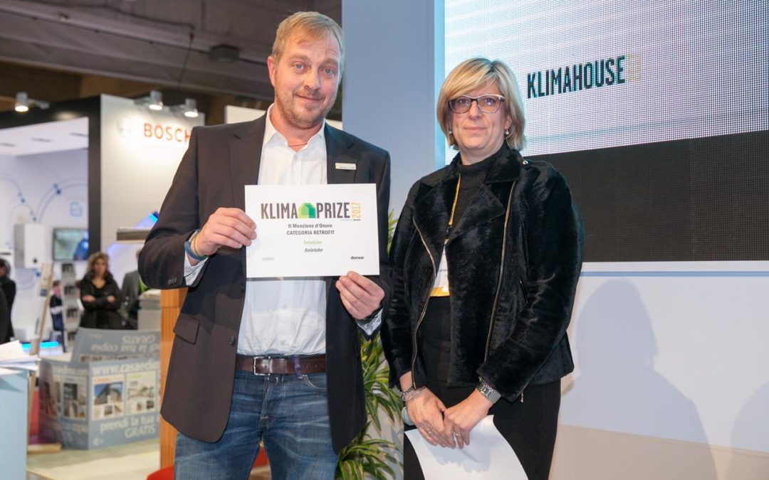 Solatube e Infinity Motion premiate a Klimahouse 2017