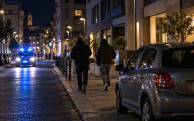 Prato, tentano di rubare un’auto in via Valentini: inseguiti e denunciati, avevano un coltello
